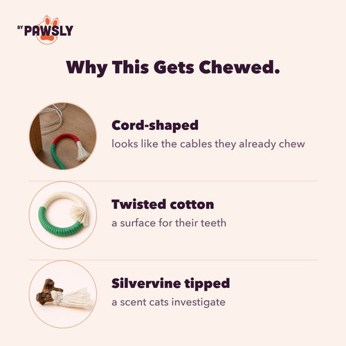 byPawsly Cat Dental Chew Rope